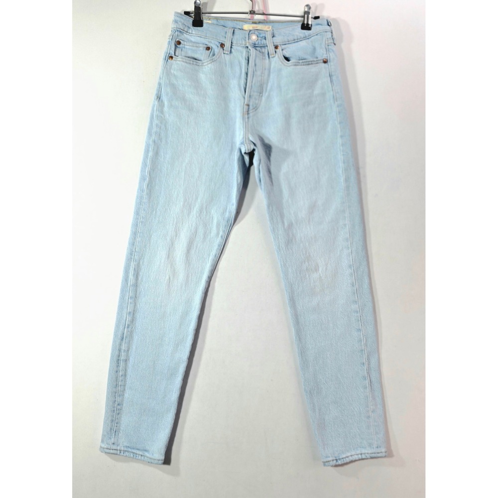 Levi's Wedgie Straight Jeans Light Wash Button Fly Denim Size 27